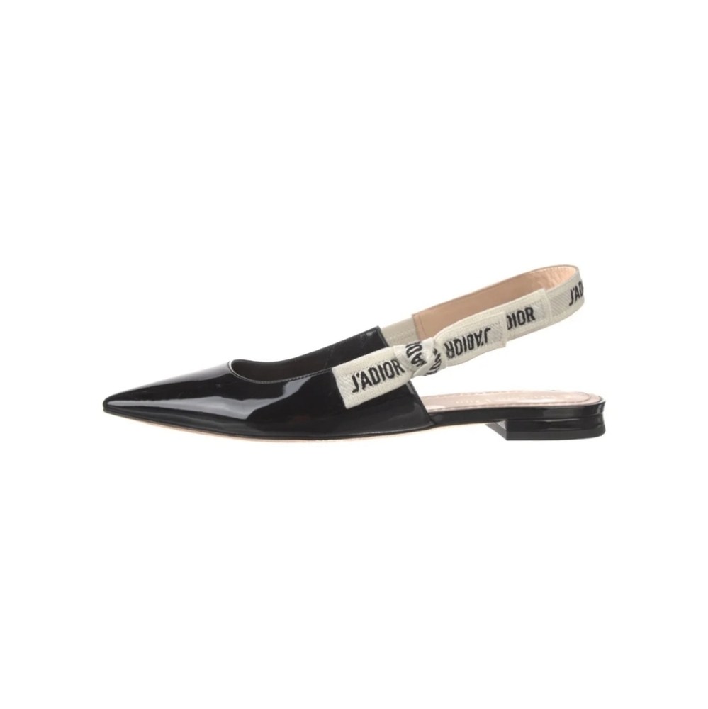 Dior J'Adior Patent Slingback Flats - Picture 1 of 5